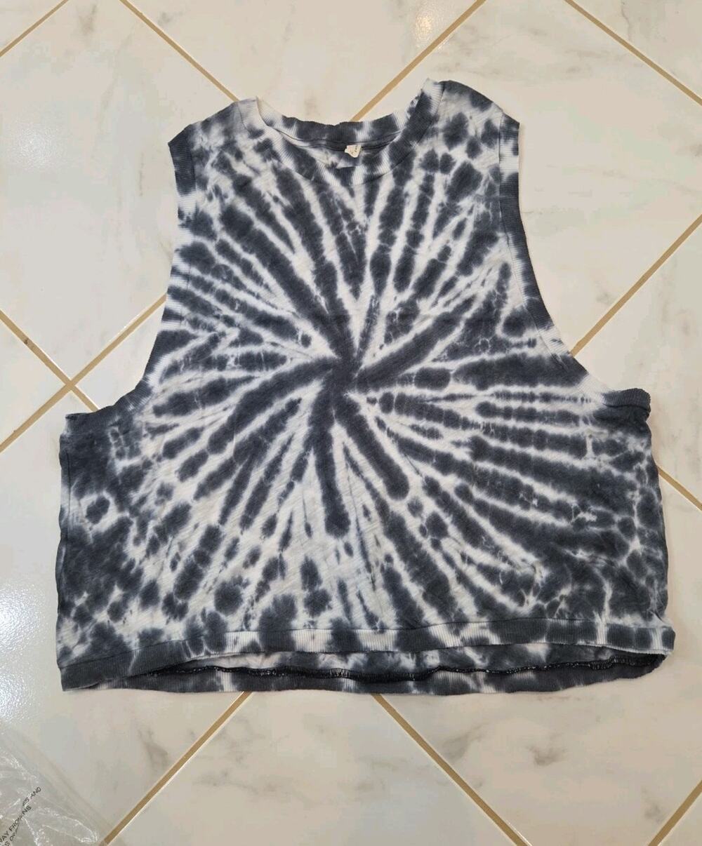 Free People Movement Multicolor Tie-Dye Sleeveless Love Tank Sz L
